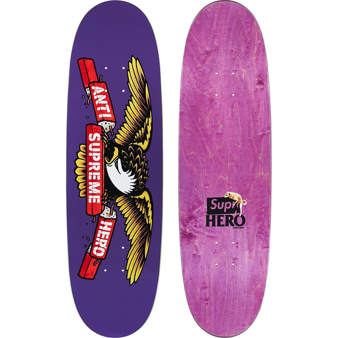 Supreme®/ANTIHERO® Curbs Skateboard view 3
